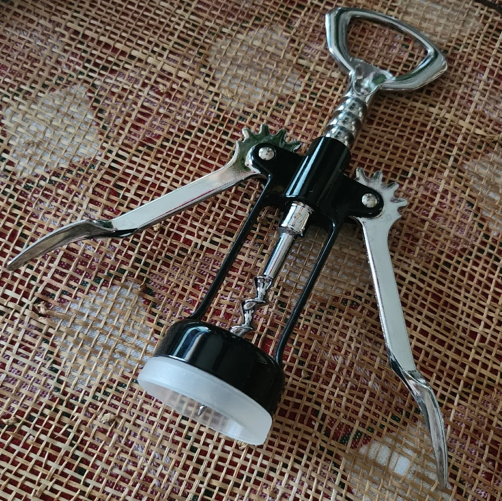 Wine Corkscrew Silver/Black